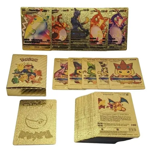 Pokémon cards Gold carta personagens
