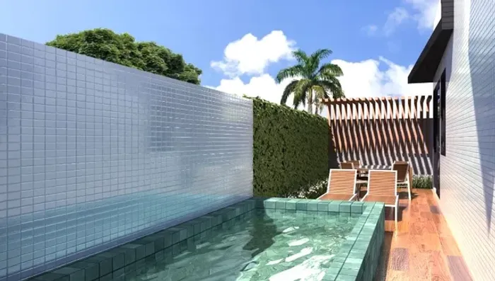 Apartamento TÉRREO COM PISCINA - 3 QUARTOS