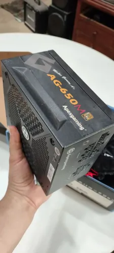 Fonte modular 650 w real modular 80 plus gold apexgaming