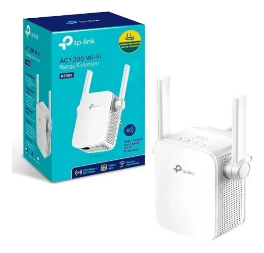 Repetidor de Sinal Wi-fi Ac1200 - Re305 Cor Branco Tp-link Dualband 867mbps Novo 