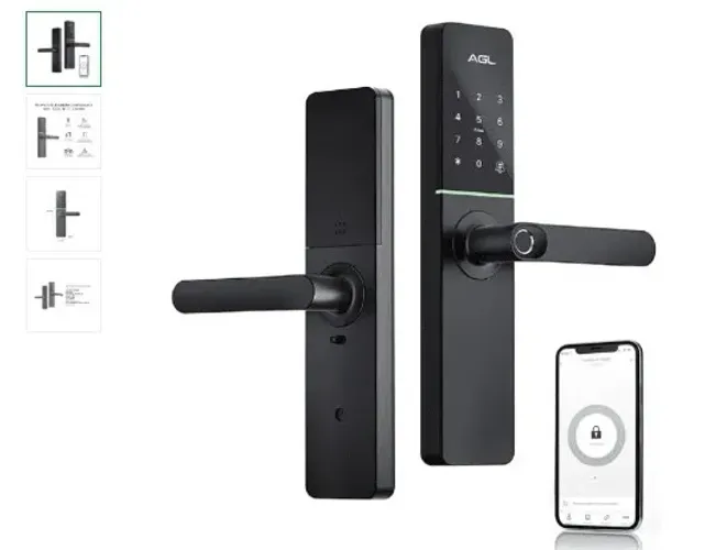 Fechadura Digital Inteligente H30 Black com App e Biometria