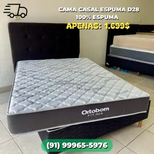 CAMA BOX 100% ESPUMA ORTOBOM