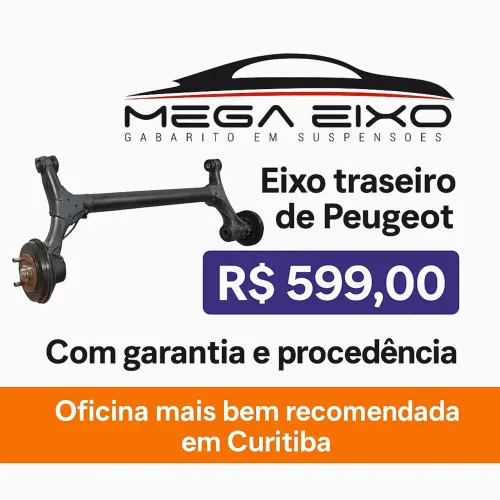 Eixo Traseiro Peugeot - apenas R$ 599,00