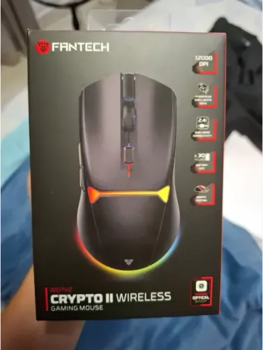 Mouse Gamer Fantech Crypto II Sem fio (NOVO)