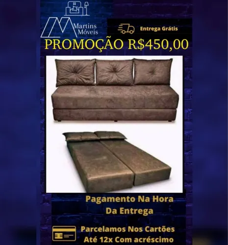 GRANDE PROMOÇÃO*SOFÁ BICAMA ENTREGA GRÁTIS ACEITA CARTÃO