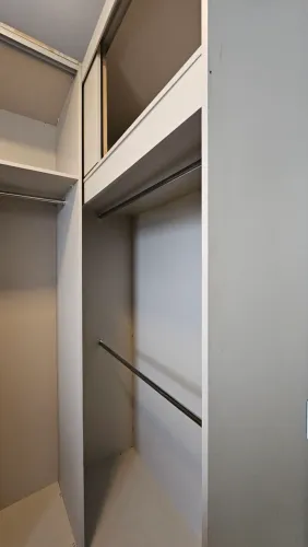 Closet planejado em madeira de alta qualidade- 2 módulos grandes- cinza 