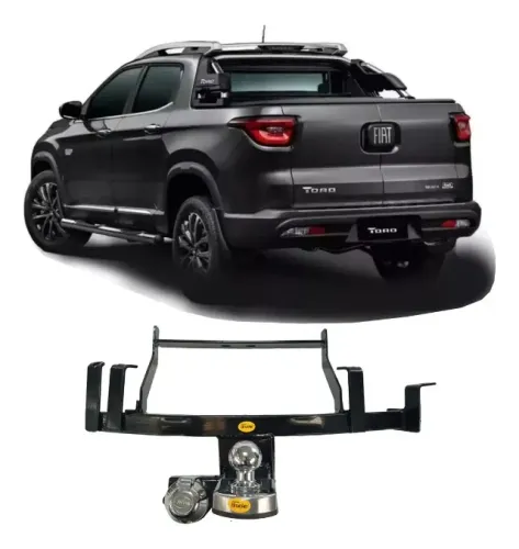 Engate Reboque Fiat Toro 2016 A 2021 2023 2024  Fixo