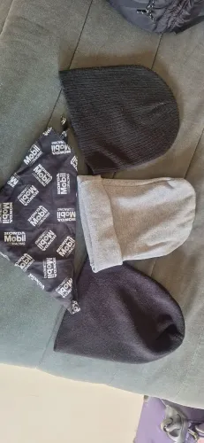 Gorro lã/linha - conjunto 2