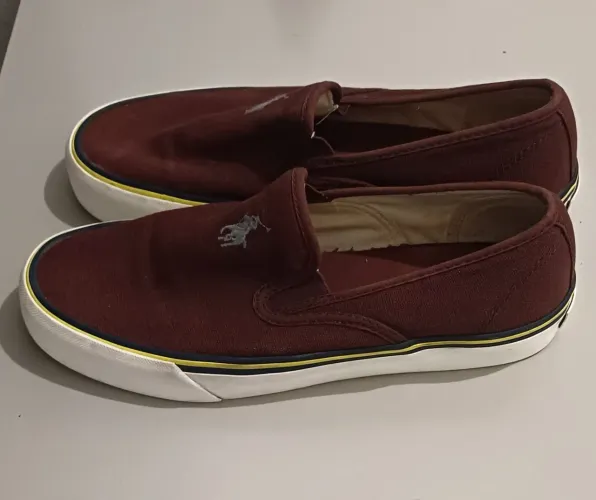 Tênis Slip On Polo Ralph Lauren Bordô