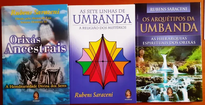 Rubens Saraceni 3 Livros: Os Arquétipos da Umbanda/Orixás Ancestrais/As 7 Linhas da Umband