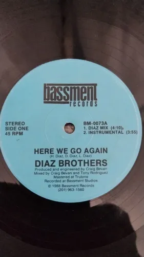 Disco de Vinil Diaz Brothers - Here We Go Again