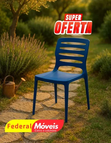 Cadeira Plástica Ville leve e prática
