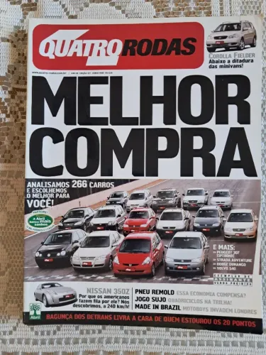 Revistas Quatro Rodas Ano 44 Lote 2004 completo com as 13 unidades que saíram nesse ano