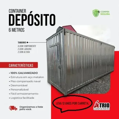 container 6m metalico