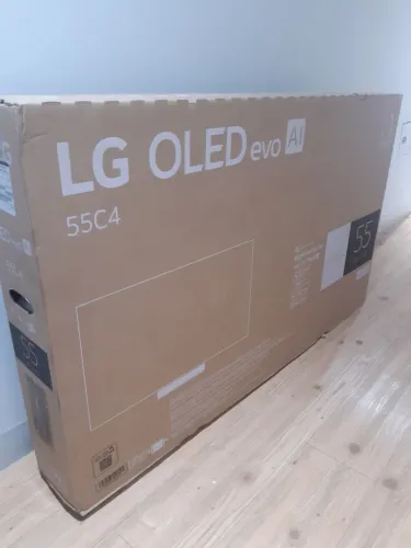 CAIXA VAZIA TV LG 55" polegadas com os isopores de proteção