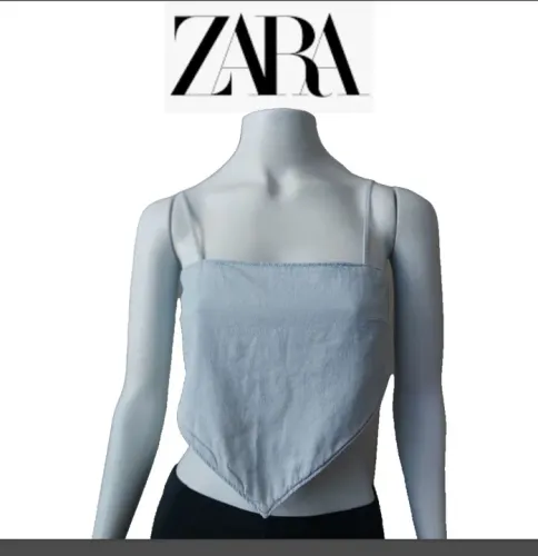 Zara cropped jeans novo
