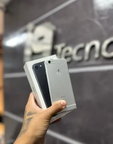 iPhone 6   Prata  92% saúde da bateria  64GB SEMI NOVO COM GARANTIA LOJA FISICA 