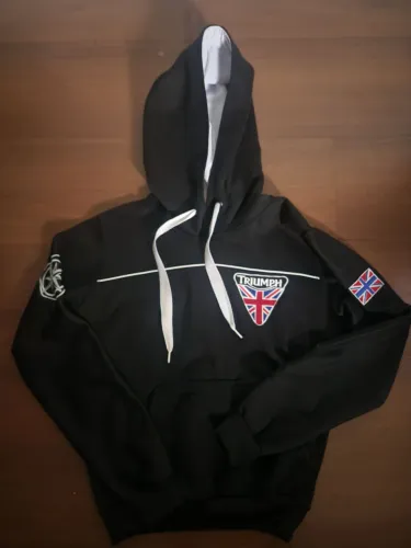 Moletom Triumph Preto - Tamanho P - Unissex (Usado, ótimo estado).<br>