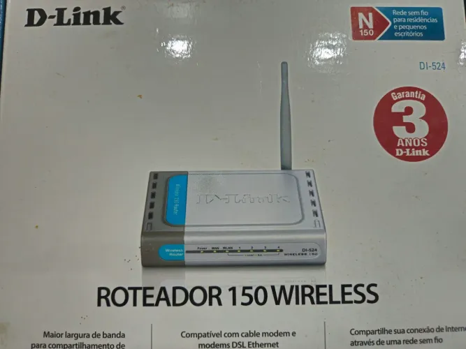 Roteador D-LINK 150 Wireless Novo Nunca Usado