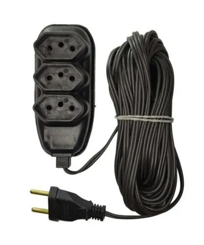 Extensão elétrica 10Mt 10 Metros 10 Amperes Tomada 110/220V