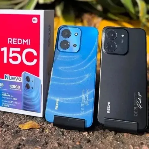 Smartphone Xiaomi Redmi 15C 8GB de RAM 256GB Tela 6.9 Dual Sim Azul Preto LaranjaGlobal