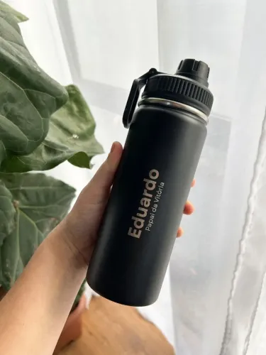 Garrafa Térmica Personalizada a Laser com Nome ou Logo