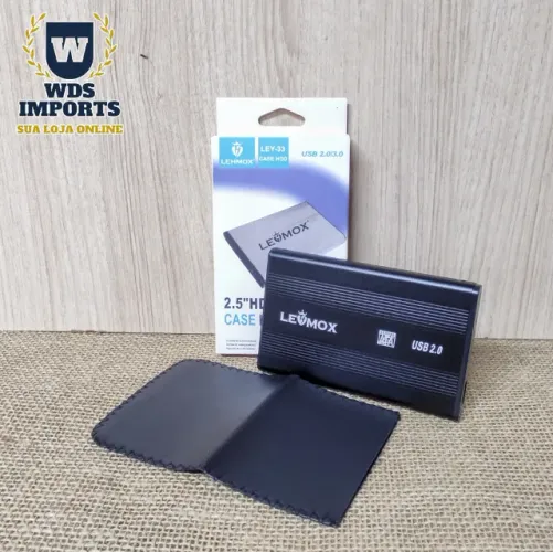 Case Externo HD USB 2.0 Sata 2,5 para Notebook Pc