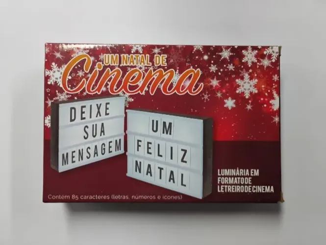 Luminária em Formato de Letreiro de Cinema