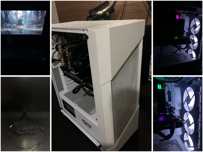 Computador gamer forte / gabinete Branco / Roda tudo!!