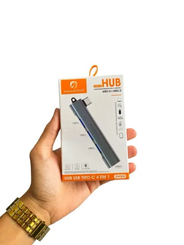 Hub USB Tipo-C 4 em 1 H'MASTON