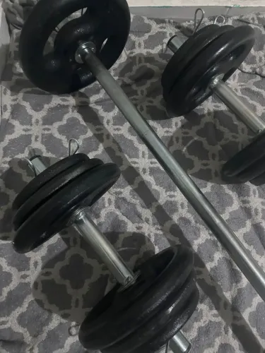 60kg anilhas, alteres e Barra