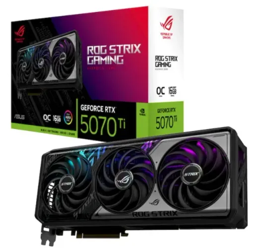 Placa de Vídeo Asus Rog Strix 5070 Ti 16gb