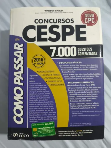 Livro Concursos CESPE 7000 Questões Comentadas
