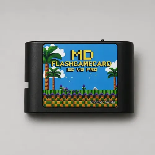 Everdrive V3 Pro Mega Drive Cartucho SD Completo Estado Impecável