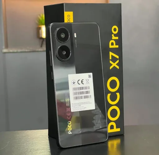 Celular Poco x7 Pro 5G NFC 256/12 Amarelo Preto Lacrado