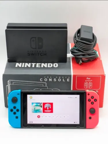NINTENDO SWITCH DESBLOQUEADO 32GB + CARTÃO | VÁRIOS JOGOS | SEMINOVO!