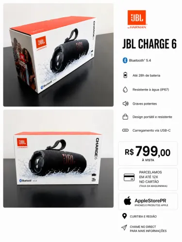 JBL Charge 6 Original Lacrada 