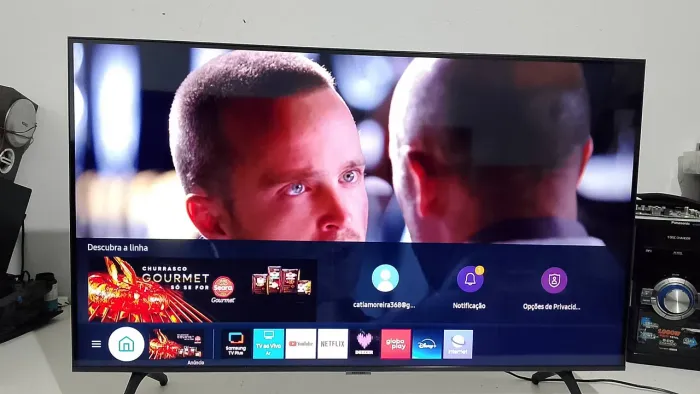 Smart tv 4k Samsung 43 polegadas com garantia.