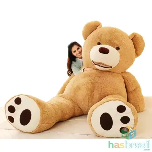 Urso de Pelúcia Teddy Gigante Super Grande com 1,5m Cheio Macio Fofo