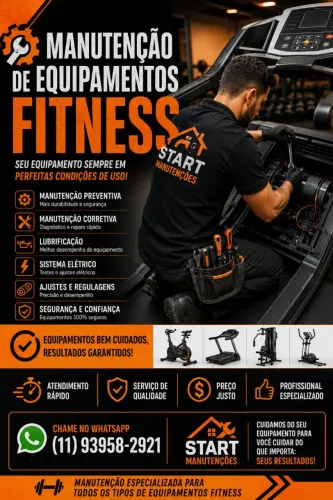 MANUTENÇÃO DE EQUIPAMENTOS FITNESS <br>