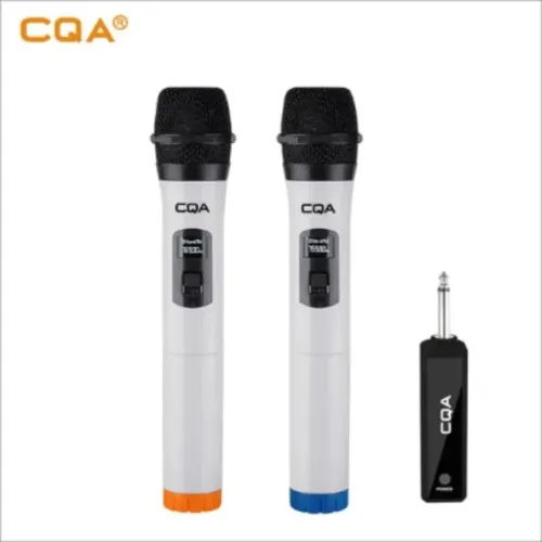 Cqa-microfone de karaokê sem fio de longo alcance