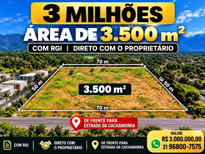 TERRENO COMERCIAL RGI CACHAMORRA CAMPO GRANDE RJ