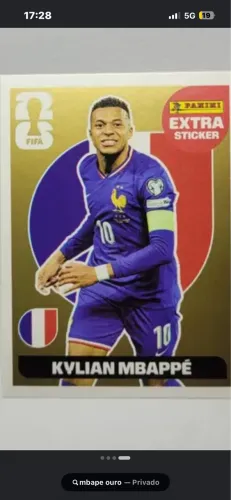 Mbappe gold extra sticker