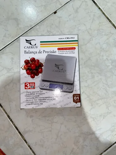 Balança de Precisão Digital 3kg Caerus - Ótimo Estado