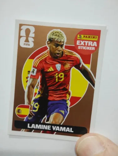 Figurinha Legend Extra Sticker Lamime Yamal Bronze Copa 2026