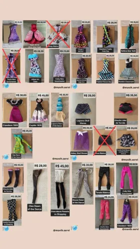 Acessórios variados - Monster High