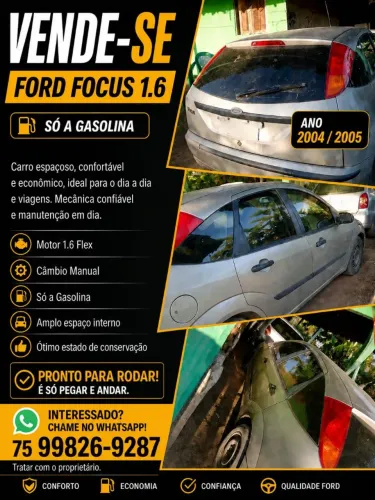 Ford Focus 1.6 S/se/se Plus Flex 8v/16v 5P 2005