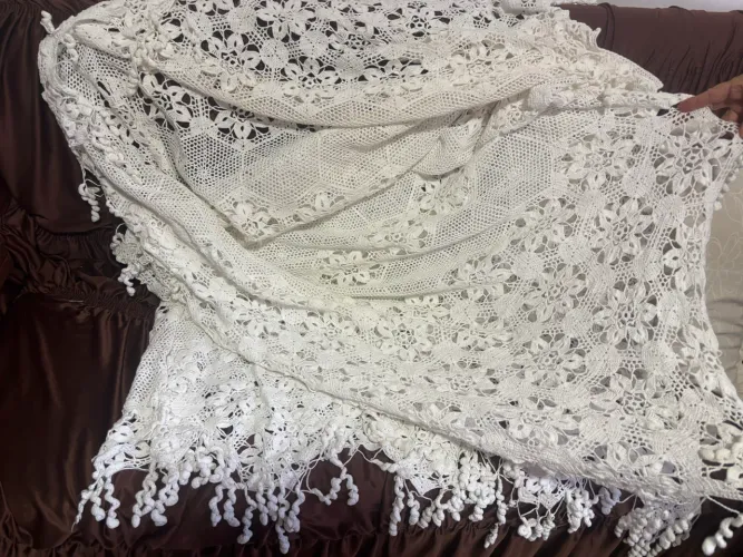 Colcha de crochê 