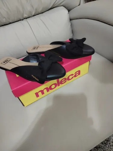Rasteira Moleca Preta