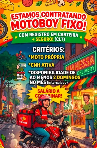Vaga motoboy fixo